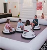 Custom White PVC Amusement Park Inflatable Bumper Car Track  Inflatable Race Track Pipe For Kids Bumper Cars 3