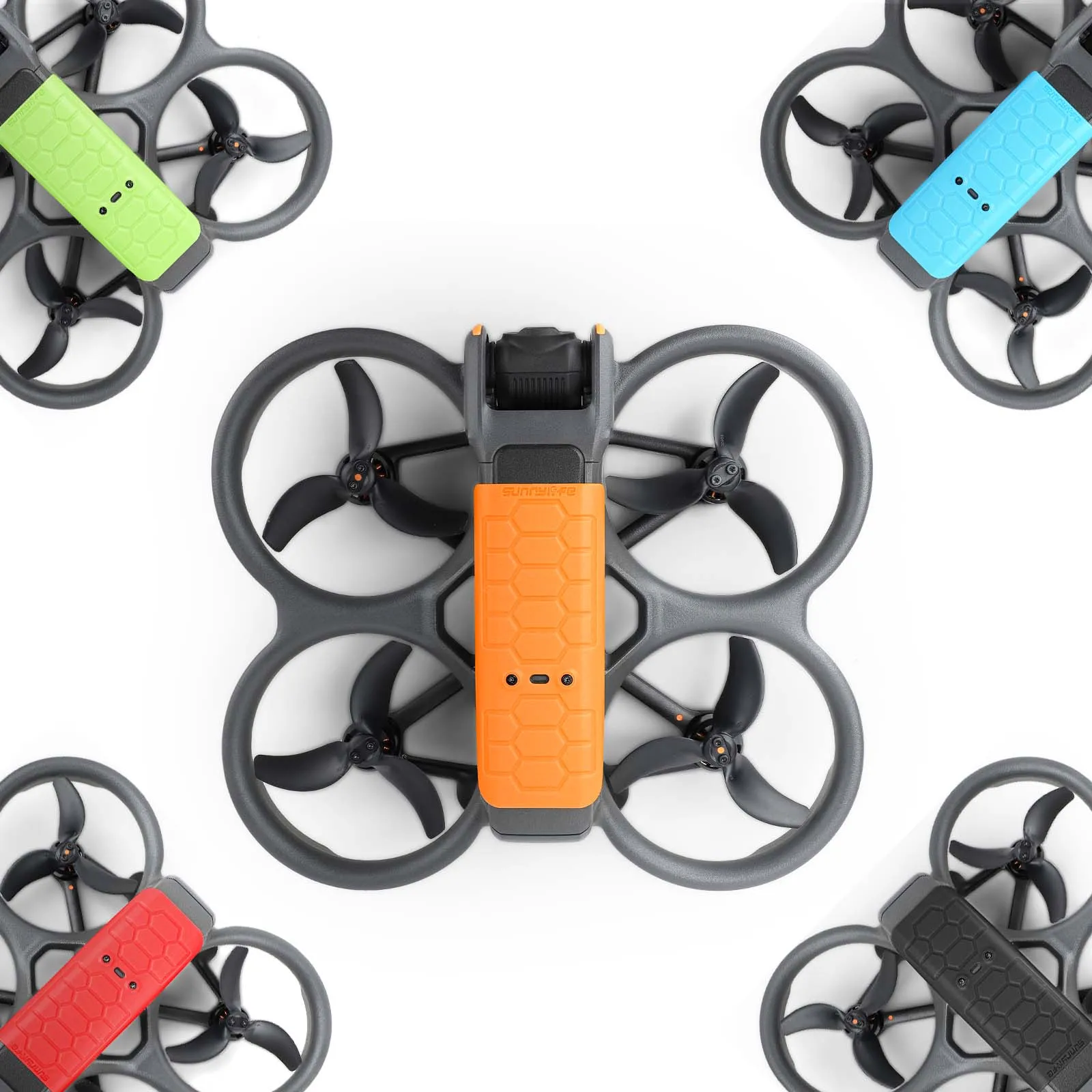 For DJI AVATA 2 Bumper Ring Case and Anti-scratch Back Protective Plate Bumper