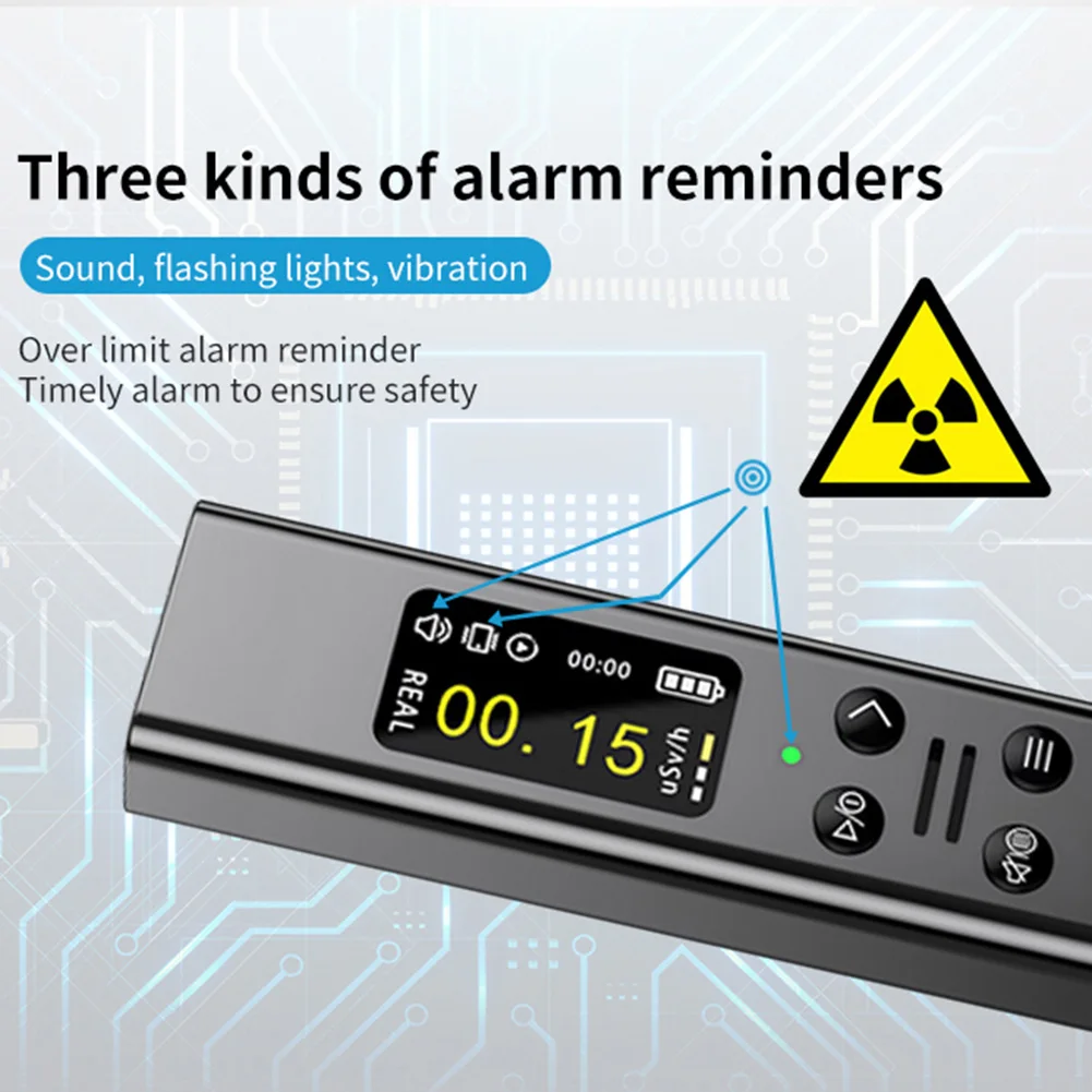 Radiation Tester Geiger Counter 10 Tester Style Optional for monitoring Ray Radiation/Air Detector for CO Temp Humidity Detector