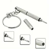 2Pcs Multifunctional Mini Screwdriver 3in1 Slotted Cross Hex Screw Driver Glasses Phone Watch Screw Repair Keyring Tool 6