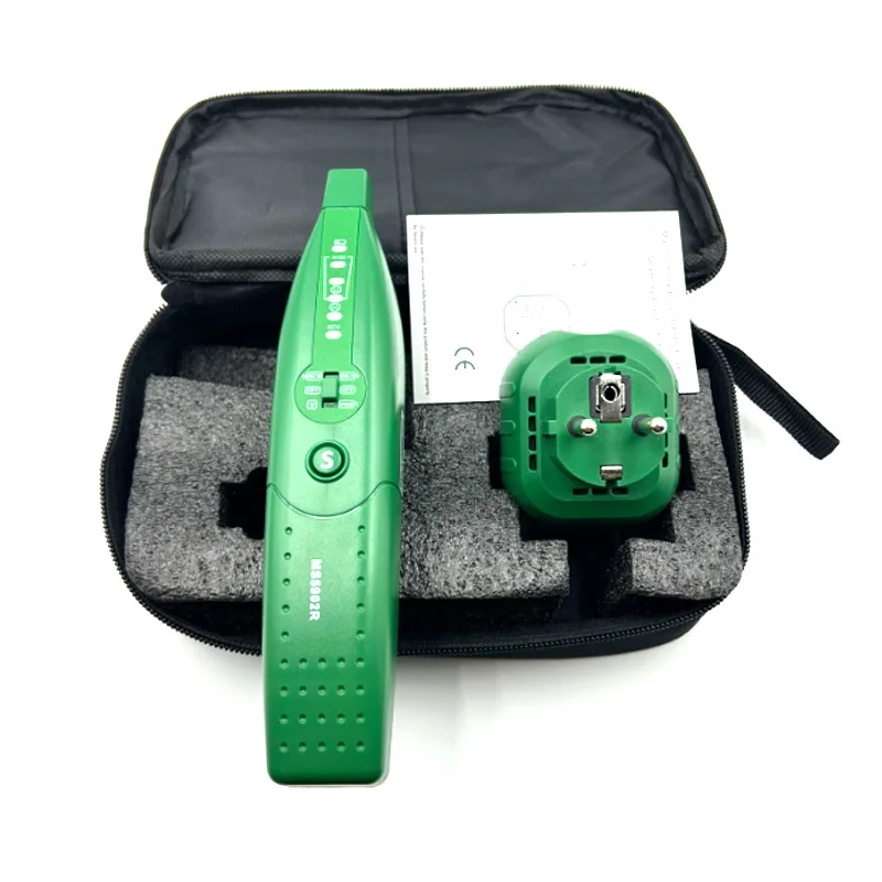 MASTECH MS5902 Automatic Circuit Breaker Finder & Outlet Tester – US/EU Plug, With Flashlight