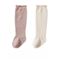 Baby Over The Knee Spring and Autumn Cotton Newborn Baby Stockings High Tube Loose Feet Boys and Girls Children Socks Two Pairs 6