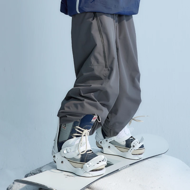 Nanend snowboard ski pants women's 3L full-pressure glue new snow pants waterproof and wear-resistant velvet men's snow pants 3