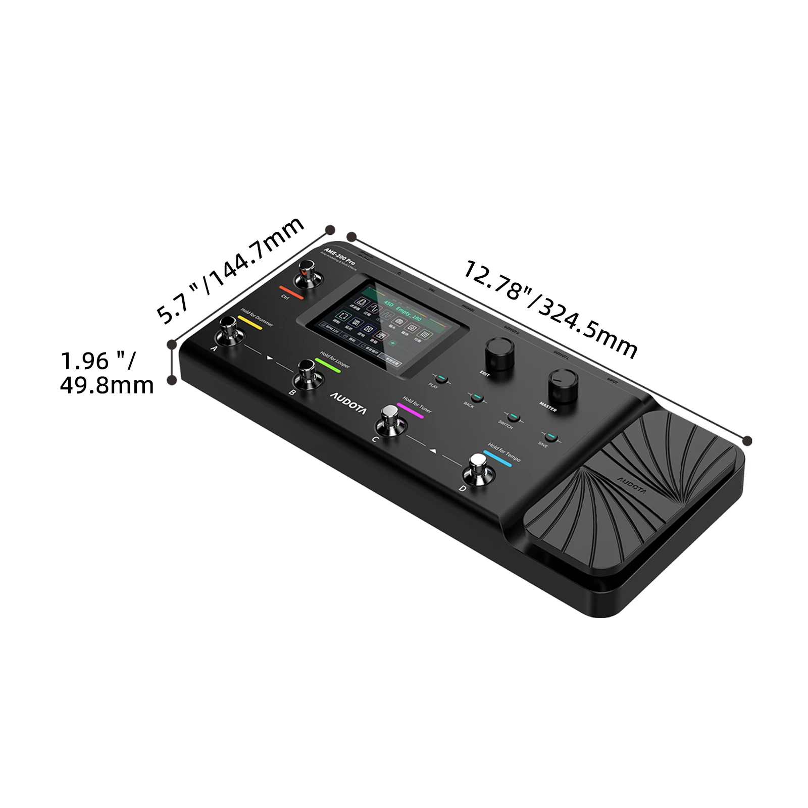 【最新】Audota Ame-200 Pro マルチエフェクター Audota Ame 200 Pro アンプモデラー エフェクター 充電式