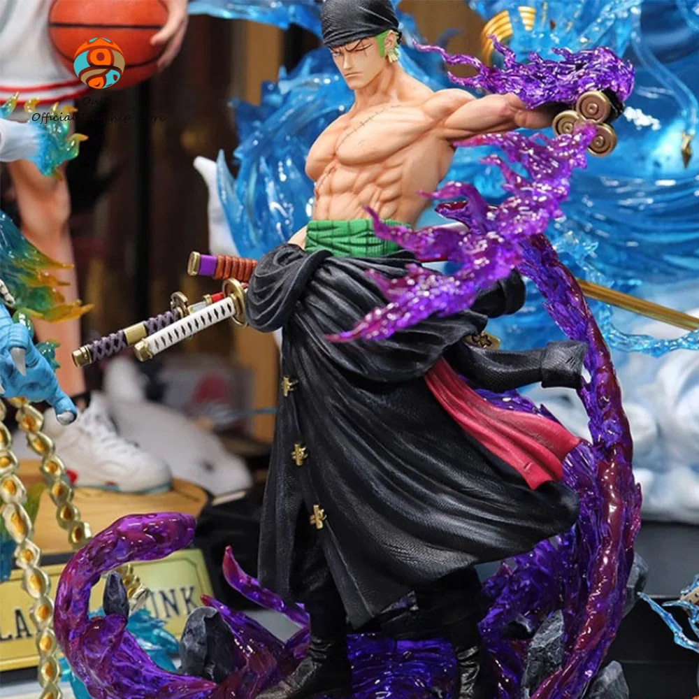 

30cm One Piece Anime Figures Roronoa Zoro Action Figurine Double Head Pvc Statue Decoration Collectible Model Toys Gifts