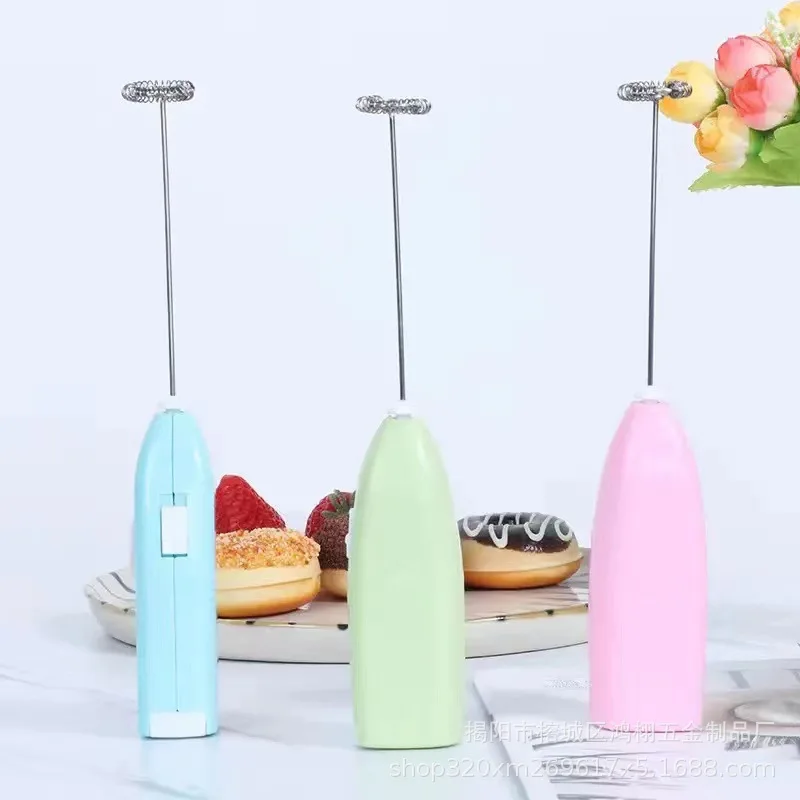 Mini Electric Coffee Blender Handheld Eggbeater Bubble Drink Stir Bar
