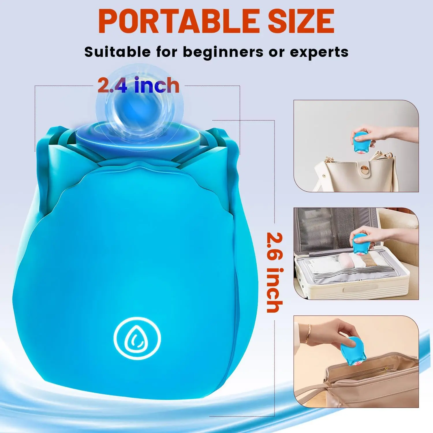 Blue Rose Stimulator Toy Sucking Vibrator G Spot Vacuum Clitoris Female Oral Nipple Clit Sucker Vibrating Adults Sex Rose-Toys