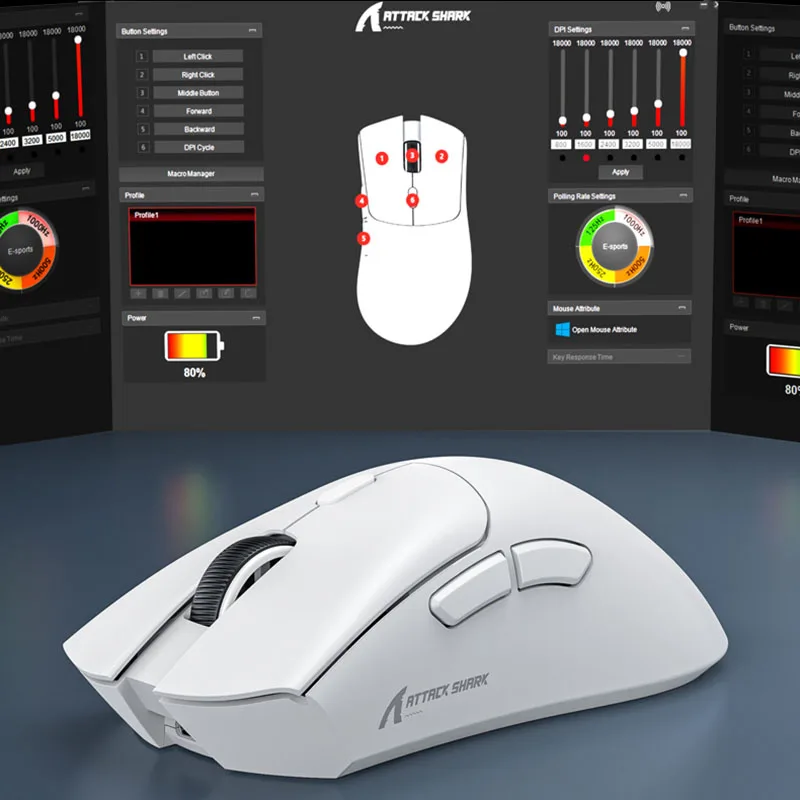 極美品！Attack Shark R1-MOUSE ゲーミングマウス高性能 黒色 Amazon | ATTACK SHARK X ZIYOU LANG R1 ゲーミングマウス