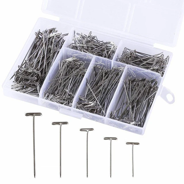 Wholesale Nickel Plated Steel T Pins for Blocking Knitting 