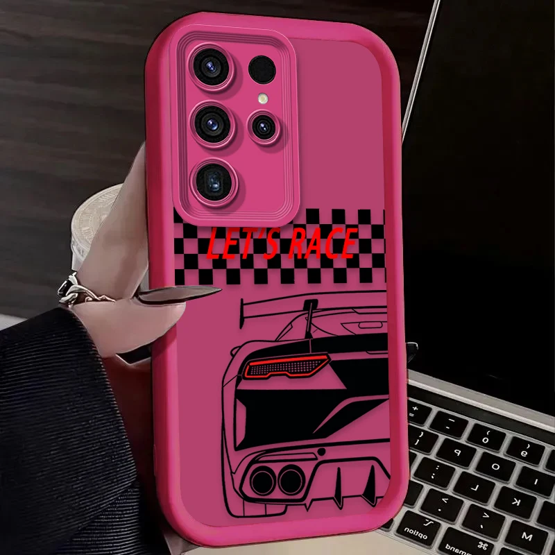 Stylish Sports Car Themed Soft Phone Case Cover