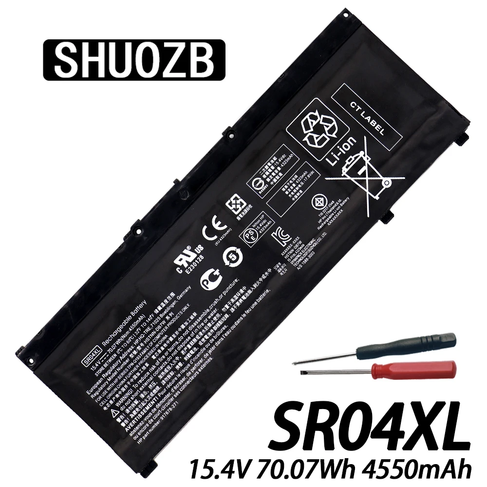 Bateria do Portátil para hp Omen Sr04xl 15-ce 15-cb 15-cb0xx 15-ce000ng 15-ce0xx 15-ce015dx 15-cb014ur Tpn-c133 917678171 Hstnn-ib7z