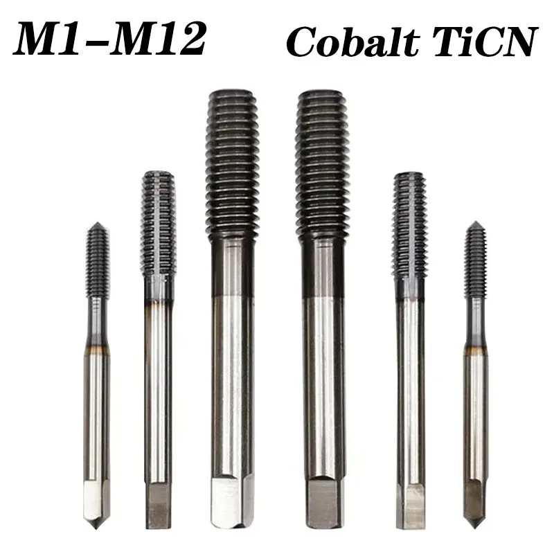 

Cobalt Screw Thread Tap Drill Bits Forming Flute Metric M1-M12 TICN Coated Machine Tools For Stainless Steel