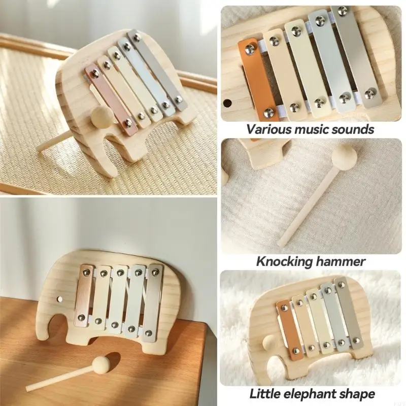 PXPF 5 Tones Multicolor Xylophone Musical Instrument Baby Kids Puzzles Toy