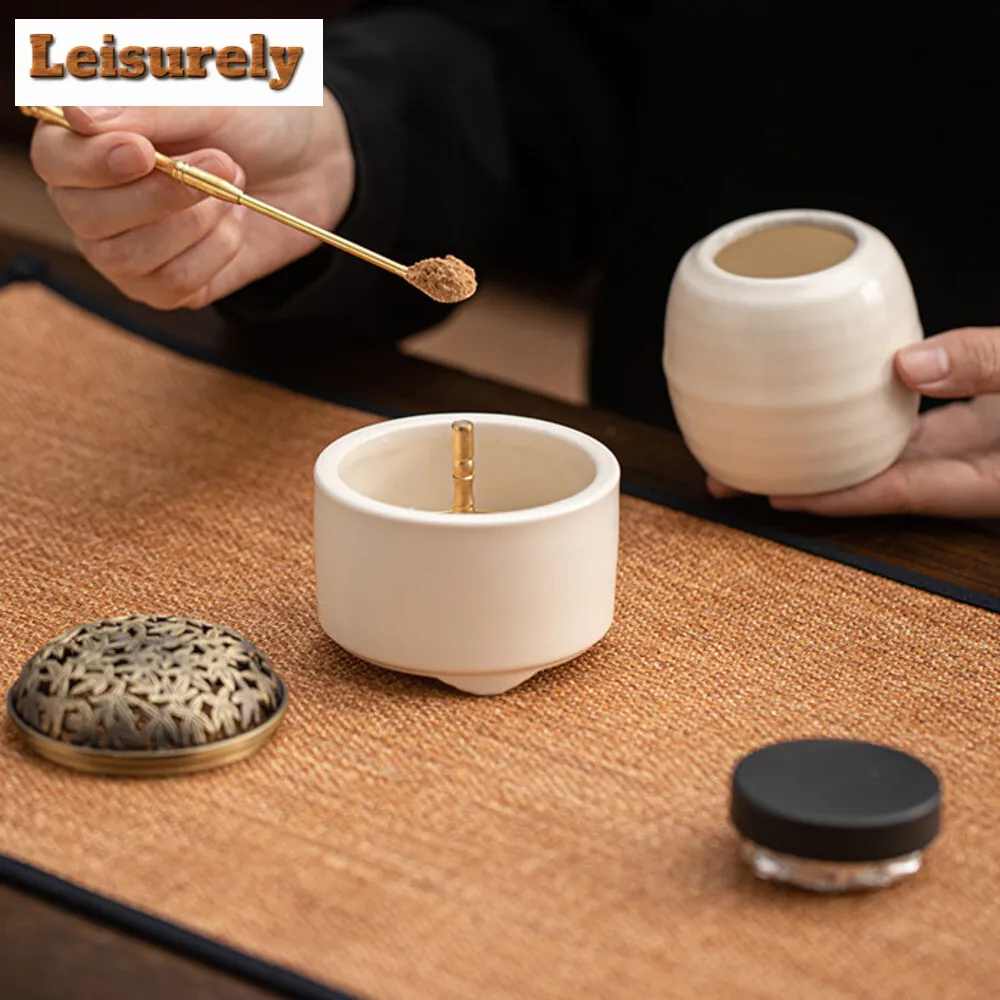 High End Fragrance Seal Gift Box Set Copper Seal Fragrance Complete Incense Path Entry Tool Seal Fragrance Tool Powder Gift box