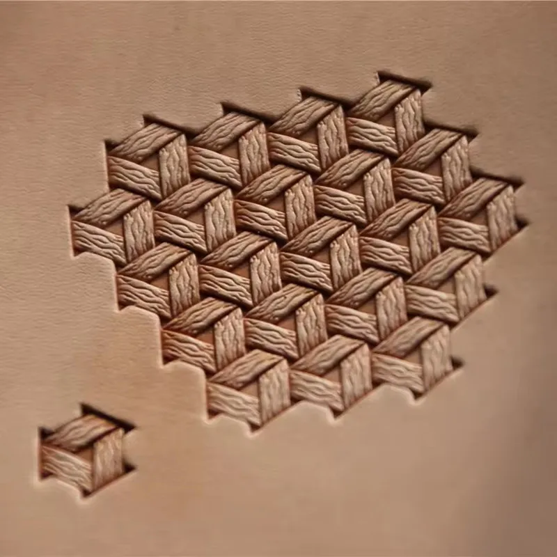 BL413 Cracked Combination Leather Carving And Embossing Tool 304 Stainless Steel Handmade Leather Art Printing Stamping DIY Tool