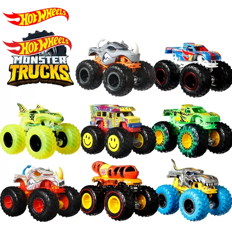 Hot Wheels-Diecast Car Monster Truck Toy para Crianças, 1:64, Voiture Plus,  Crushable, Tubarão, Wreak, Kid Boy, Original, Presente de Aniversário -  AliExpress