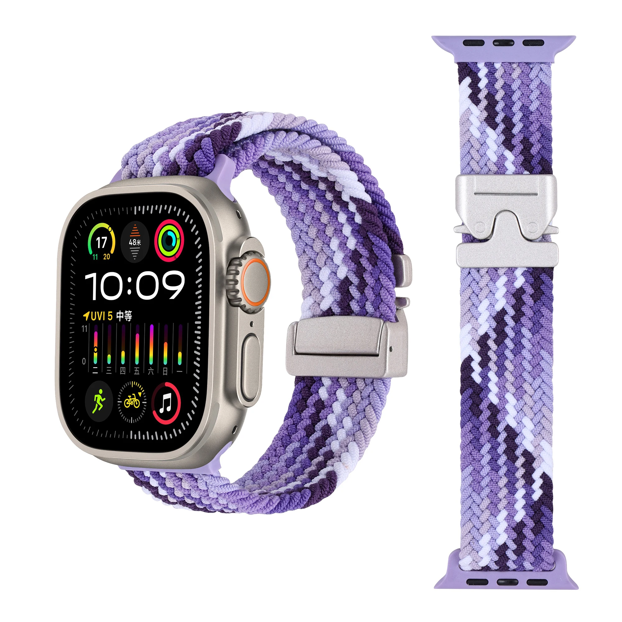 Nylon Braided Strap with Parachute Metal Buckle