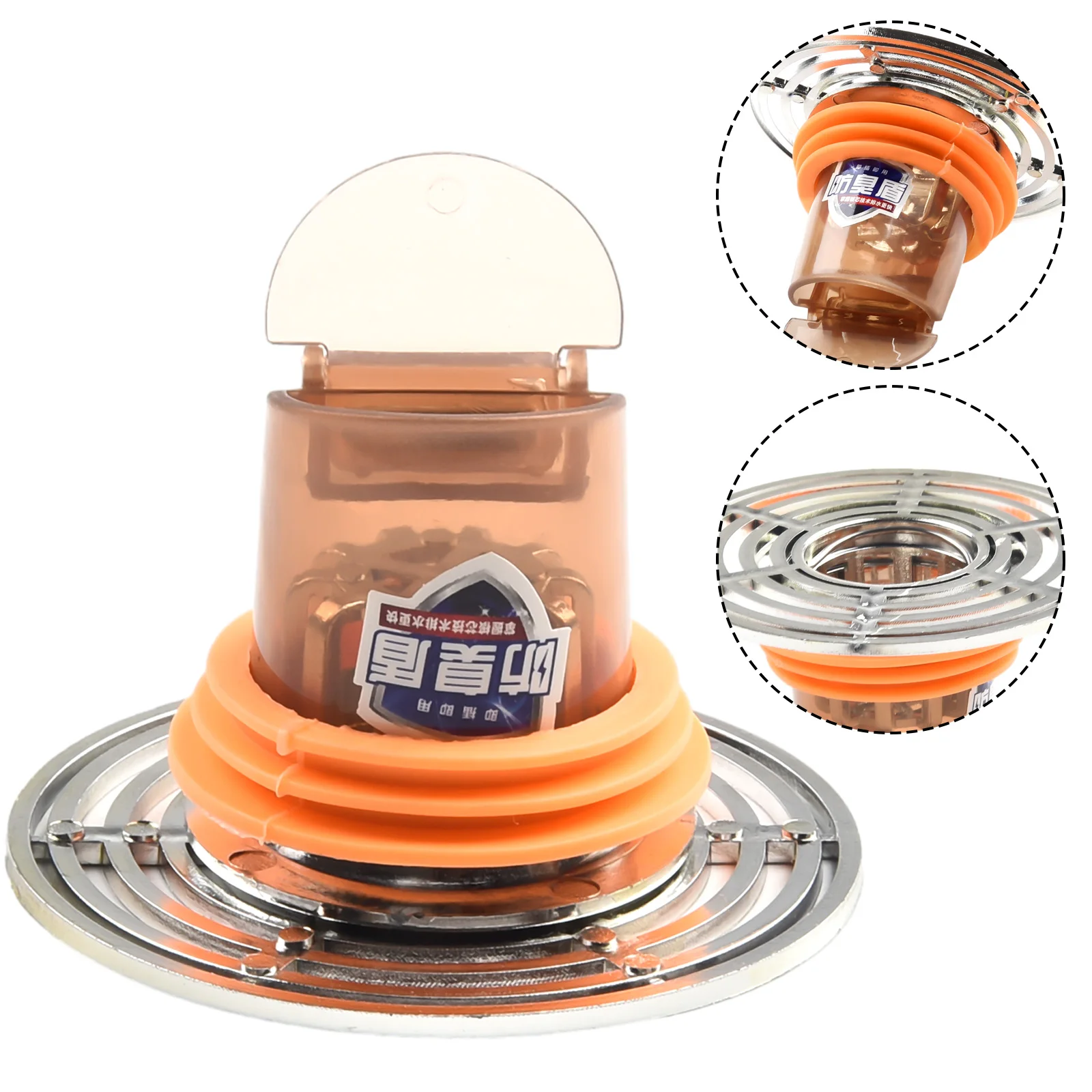 Siphon De Douche Anti-Odeurs Avec Fermeture Automatique - Filtre à Cheveux Amovible - Installation Facile - Étanche Et Sans Reflux - Pour Salle De Bain Maison/Hôtel