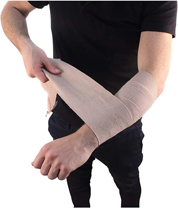 Hohe elastische Kompressionsbandage mit Clip-Verschluss, Sehne, Sport, Tourniquet, Basketball, Knöchelstütze, Knieschoner, Fitness-Bandage – Detail 8