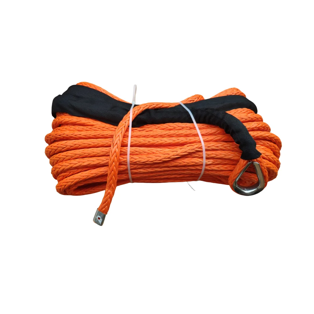 

12mm*27m Synthetic Winch Rope Rock Guard Heat Guard Compatible for Accessories ATV UTV 4x4 Car Truck winch cable