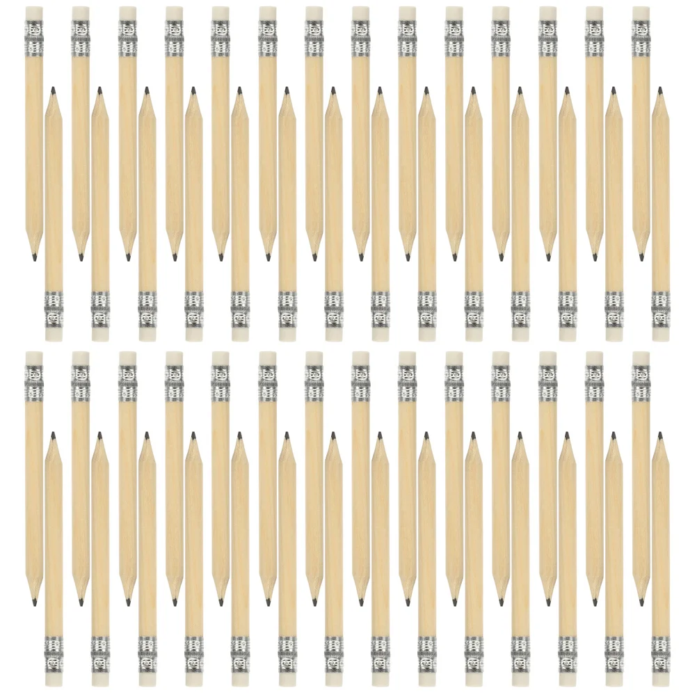 

Pencils Short Writing Triangular Kids Wood Minidrawing Erasable Sketching Log Toddler Beginner Grip School Instrument