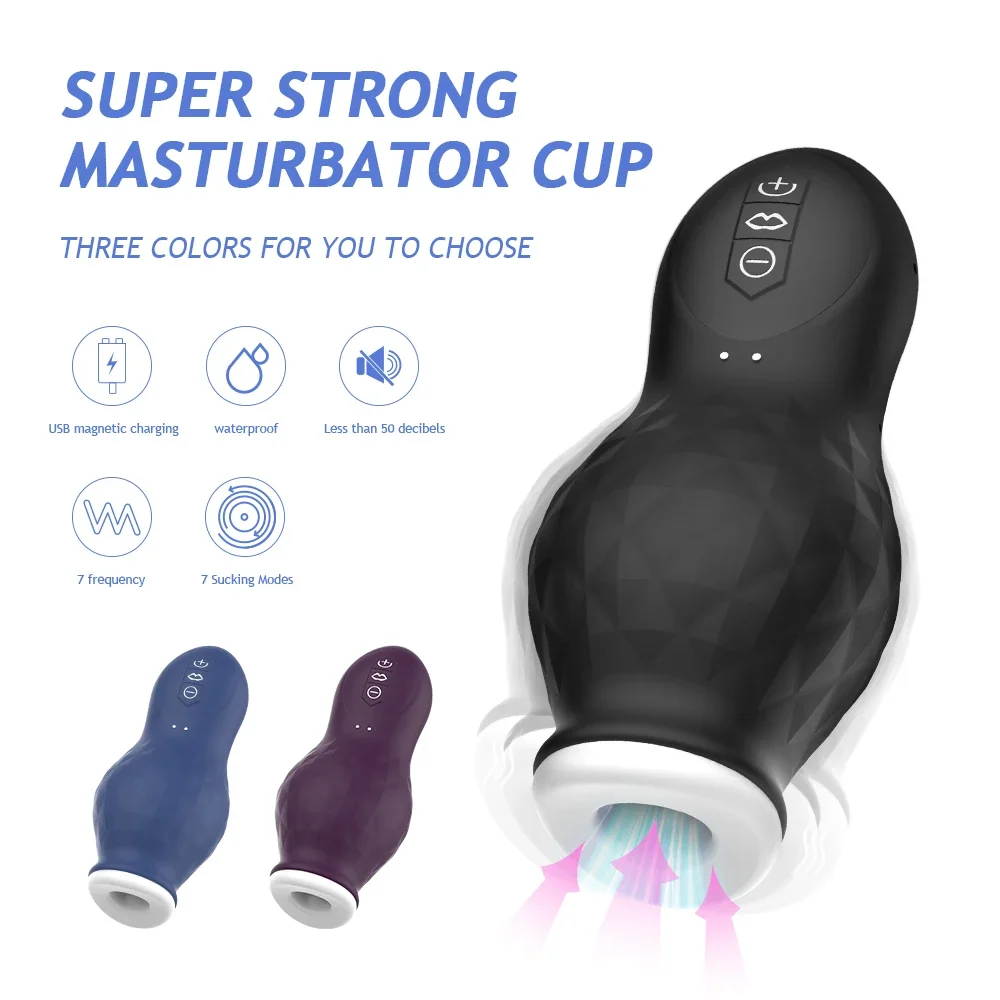 

Masturbator For Men Automatic Sucking Male Machine Oral Vaginal Penis Vibrator Sex Toy For Men Masturbation Cup Blowjobs Machine
