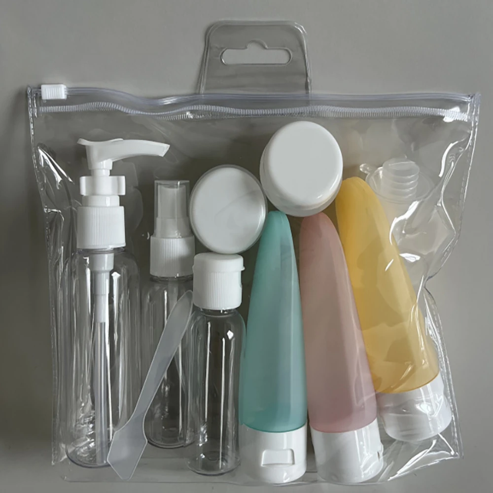

Travel Refillable Bottle Set Spray Lotion Shampoo Shower Gel Tube Bottling Cosmetic Empty Liquid Container Portable Tool