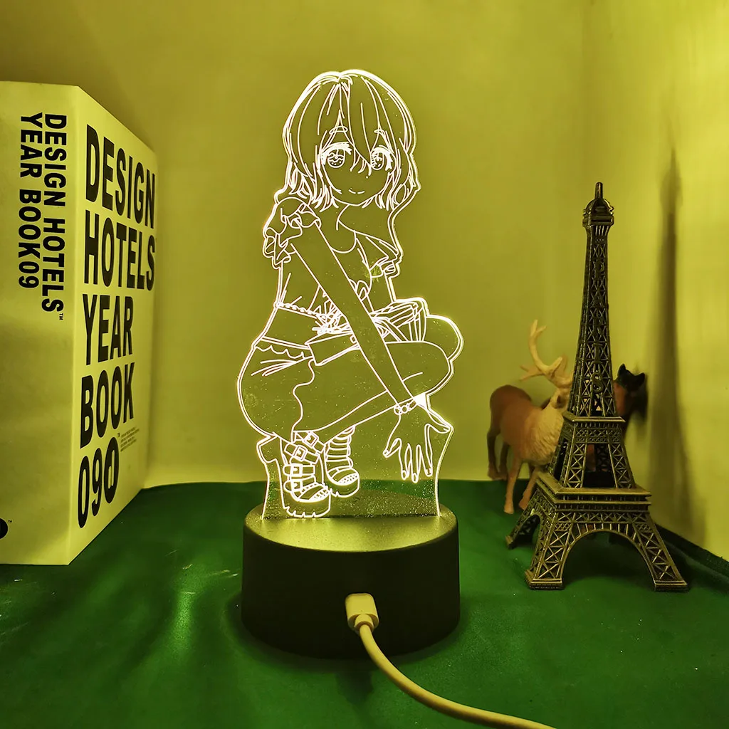 Anime 3d Lamp Kanojo Okarishimasu Mami Nanami for Bedroom Decor Nightlight Birthday Gift Manga Rent A Girlfriend Led Night Light led night light