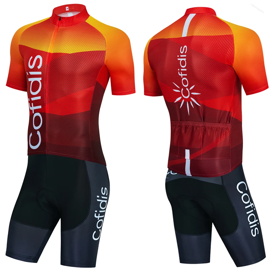 orbeaorca2023CyclingJerseyCofidisTeamBikeMaillotShortsUniform