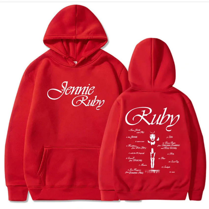 Jennie Ruby The 1st Studio Album Hoodies ExtraL 2025 New