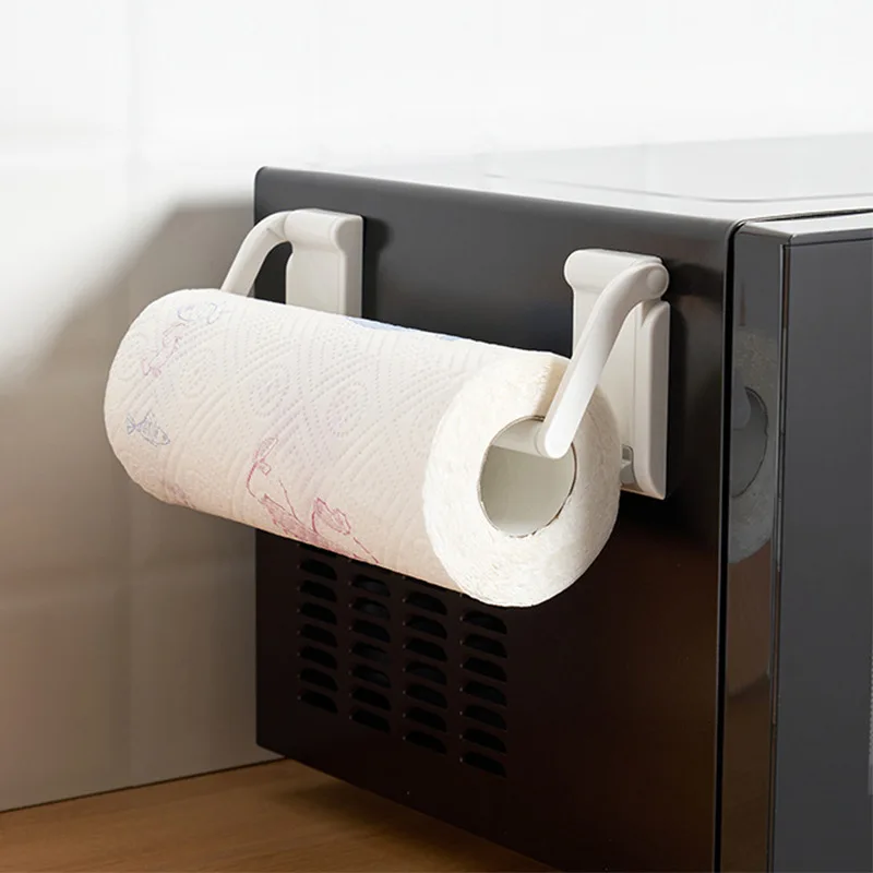 1pcStrong Magnetic Paper Towel Holder for Refrigerator, Grill, Garage, and Shop-Holds Large Paper Towels and Tissues with Ease