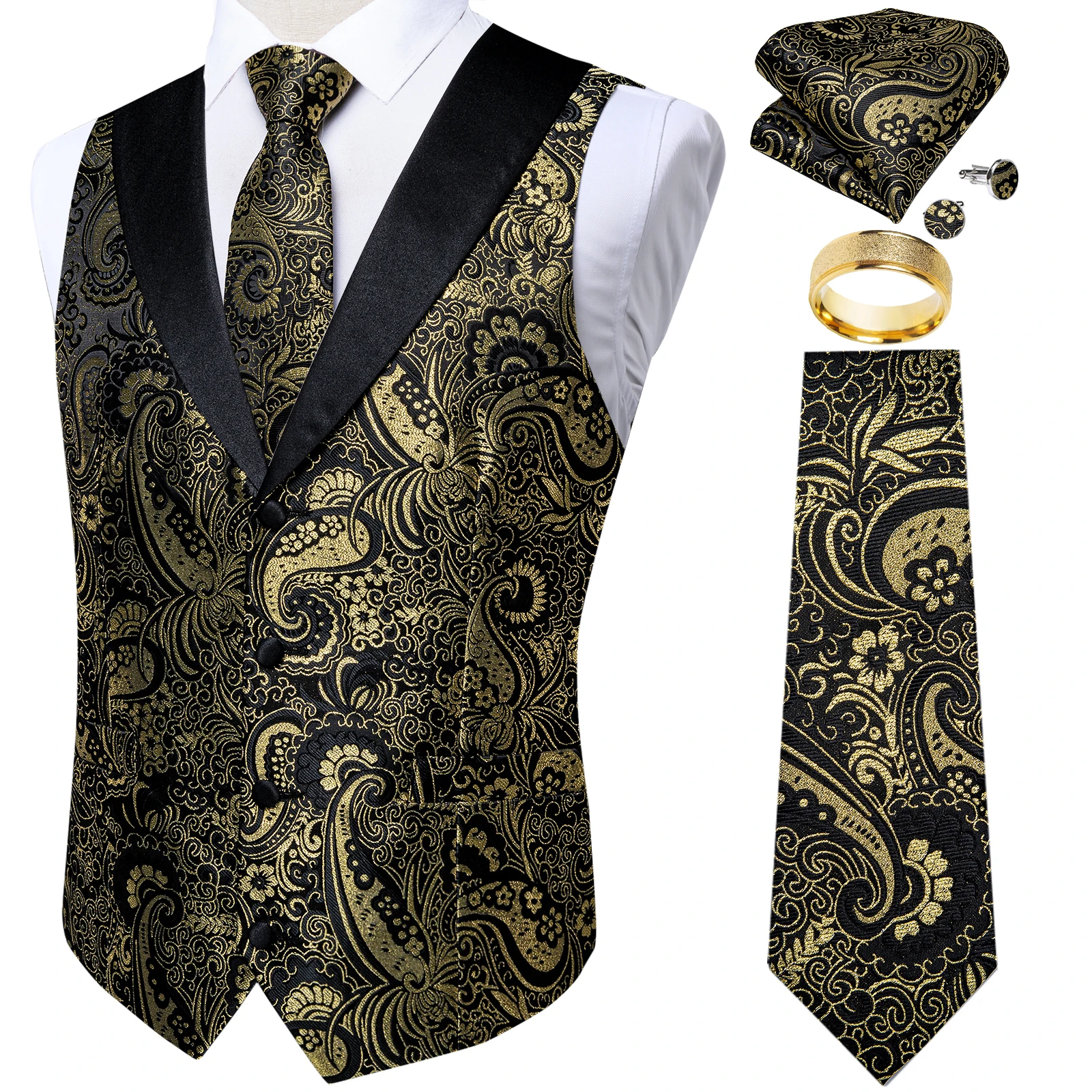 AIBUYTA Chaleco De Traje Para Hombre, Chaleco Formal De