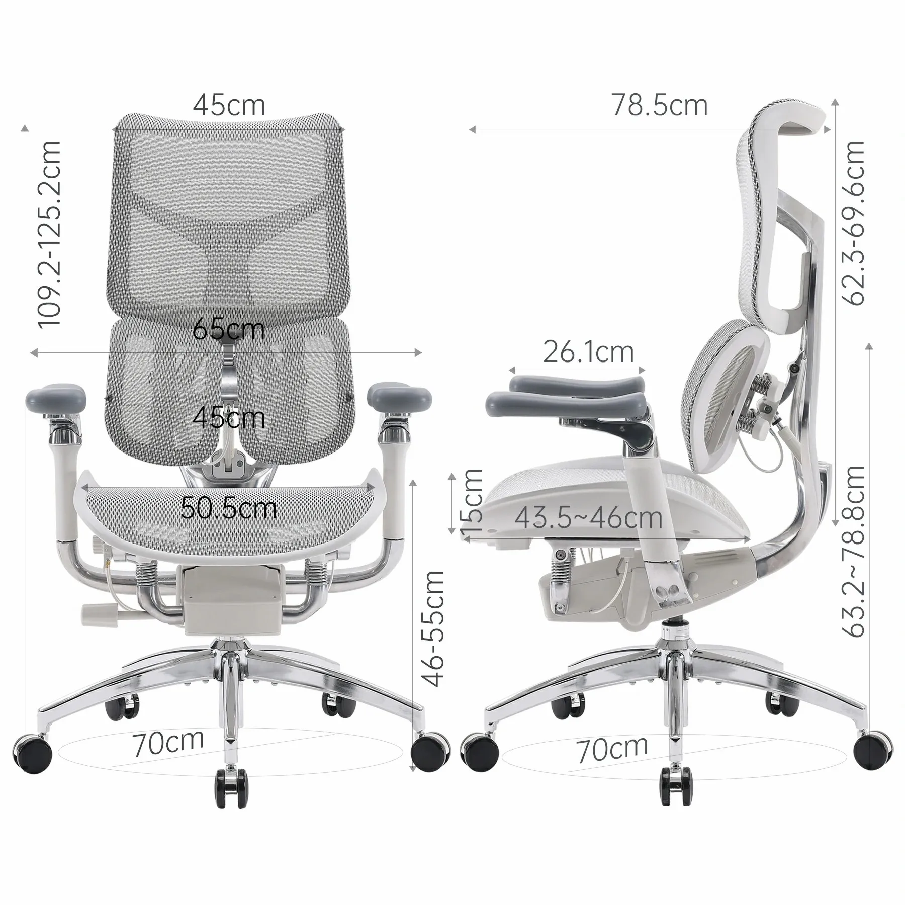 SIHOO Doro S300 Ergonomic Office Chair Computer Chair with Dual Lumbar Support 6D Armrests Adjustable Rolling Mesh Gaming Chair 3
