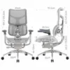 SIHOO Doro S300 Ergonomic Office Chair Computer Chair with Dual Lumbar Support 6D Armrests Adjustable Rolling Mesh Gaming Chair 3