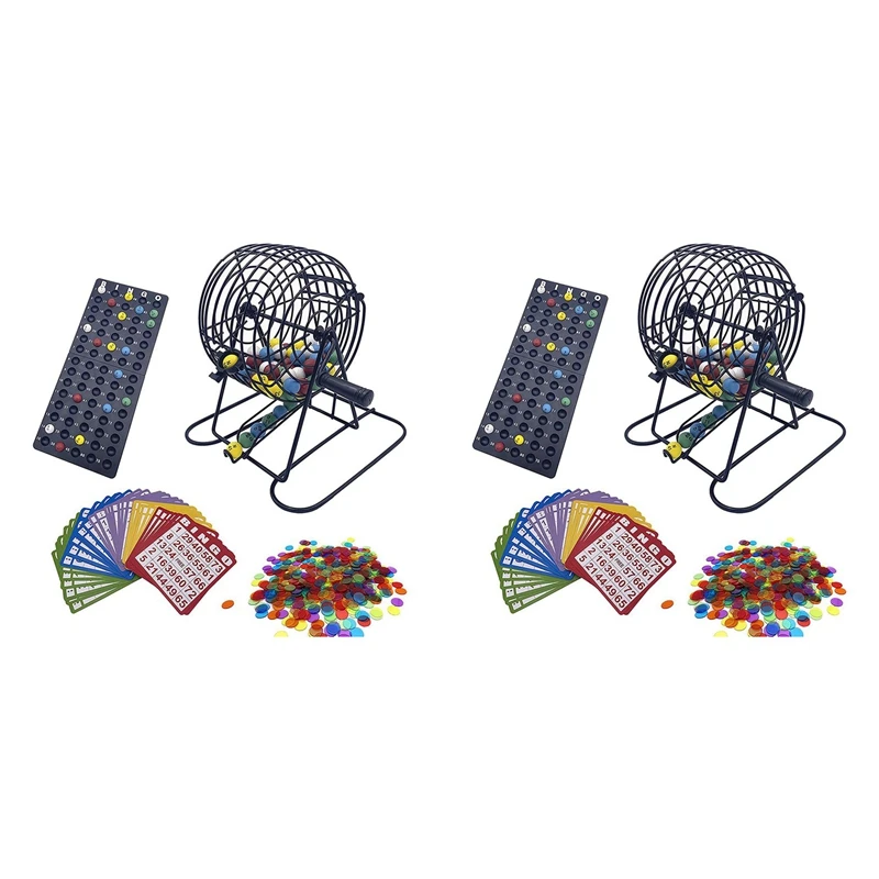 2x-deluxe-bingo-game-set-with-6-inch-bingo-cage-bingo-master-board150-colored-balls-100-bingo-cards