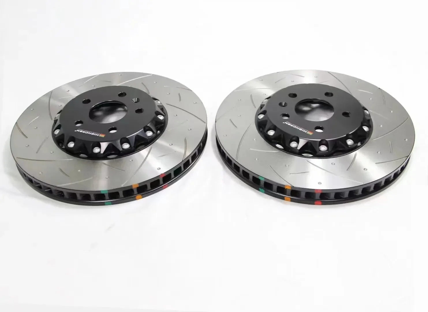 2PCS 400mm*38mm OE# 4h0615301al Auto Car High Carbon Alloys 2-Piece Brake Disc For Audi S6 S7 S8