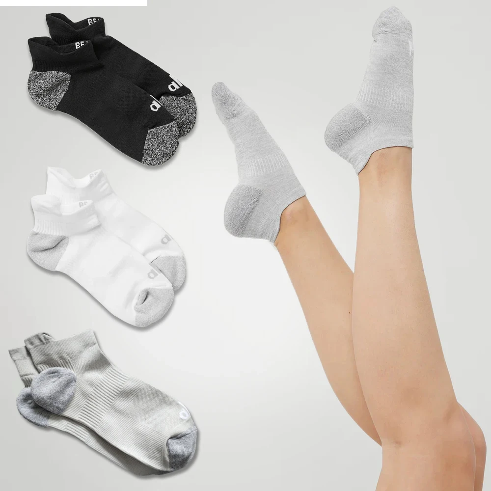 

AL Yoga WOMEN'S PERFORMANCE TAB SOCK Cotton Heel Lift Socks Women's Boat Socks Summer Invisible Ankle Socks Sports Soft Comfort