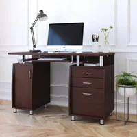 Wood Computer Desk PC Laptop Study Table Workstation Home Office Furniture 1