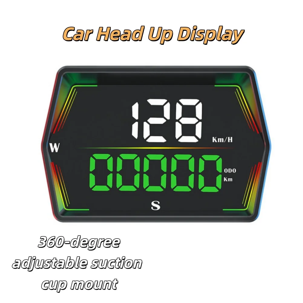 Display GPS per auto HUD con tachimetro digitale per auto e camion con avvisi di velocità e regolazione automatica della luminosità 5V Visualizzazione della velocità