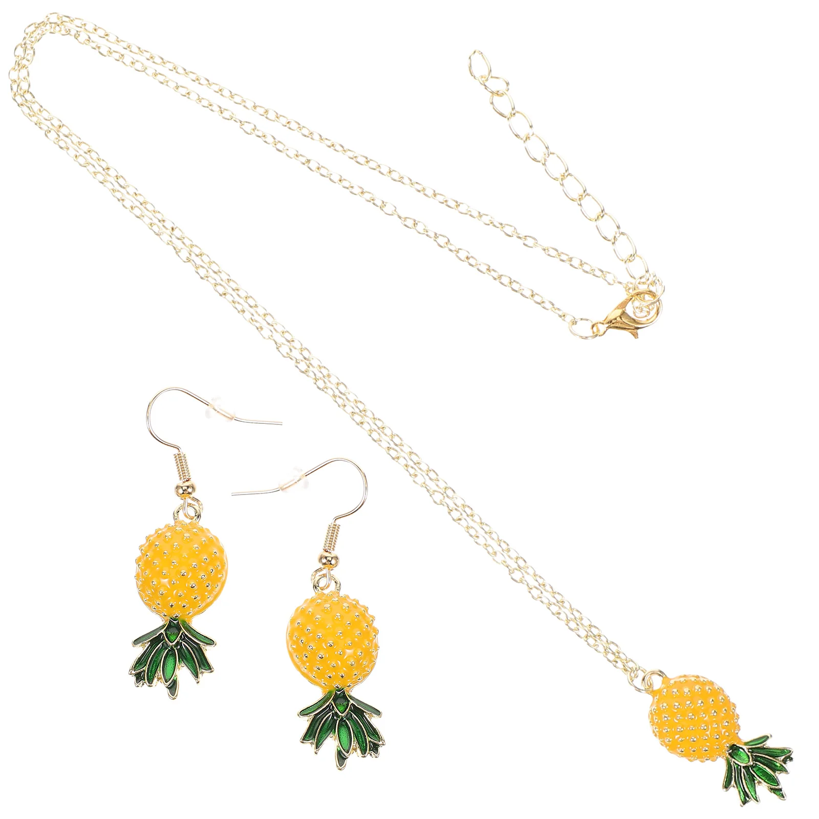 Pineapple Earring Necklace Earings for Womens Jewellery Earrings Ladies Small and Fresh