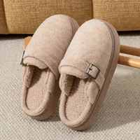 Winter Women's Slippers Home Plush Luxury Designer Woman Shoes Indoor Fluffy Fashion Platform Fuzzy Fur Slides Elegant Flat Soft - Image 4