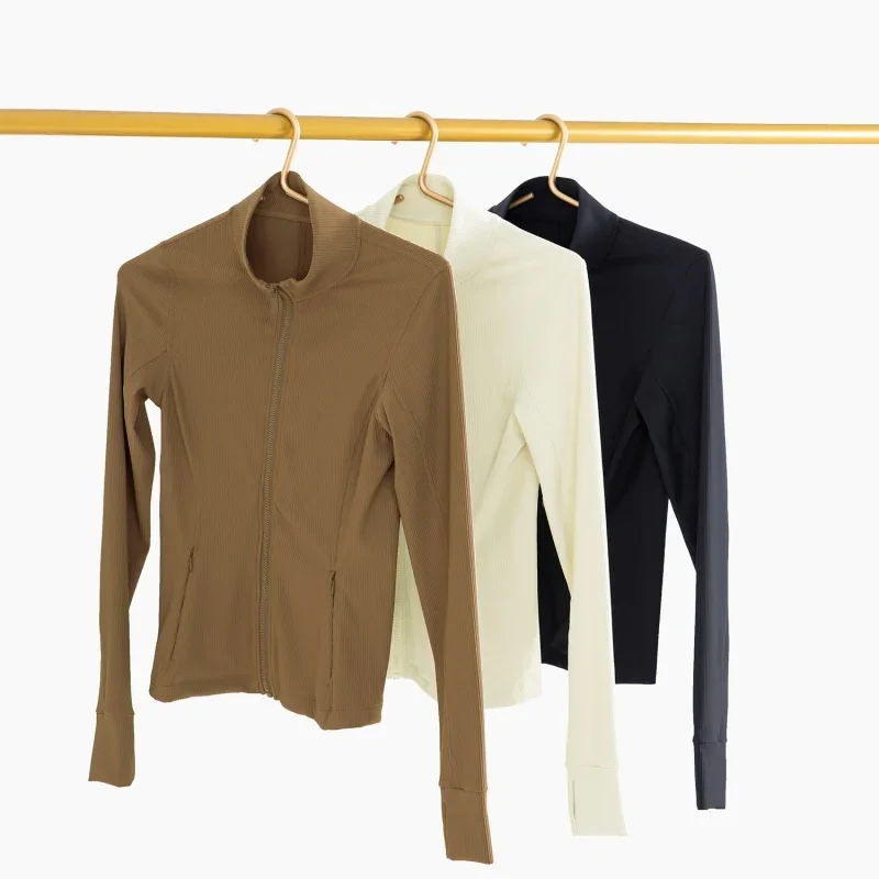 New Horse Riding Equipment Zipper Pocket Sports Top Women's One Piece Finger Waist Stand Collar Fashion Wind Tight Female 3