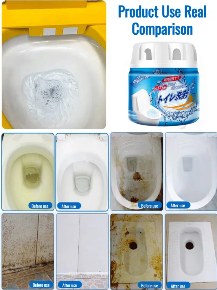 Long lasting automatic bottled water toilet bowl cleaner