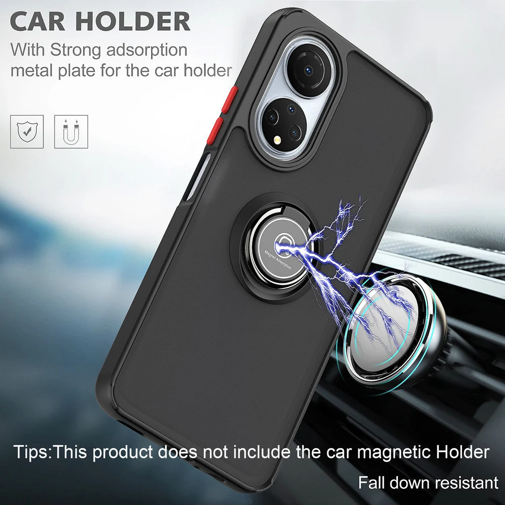 KEYSION, funda de teléfono transparente mate a la moda para Honor X7 50, funda trasera transparente a prueba de golpes para Huawei P50 Pro Nova 9_voghion.com