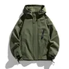 Black Camping Jacket Men Windbreak Coat Plus Size 8XL Fashion Casual Waterproof Jacket Male Solid Color Outerwear Big Size 3