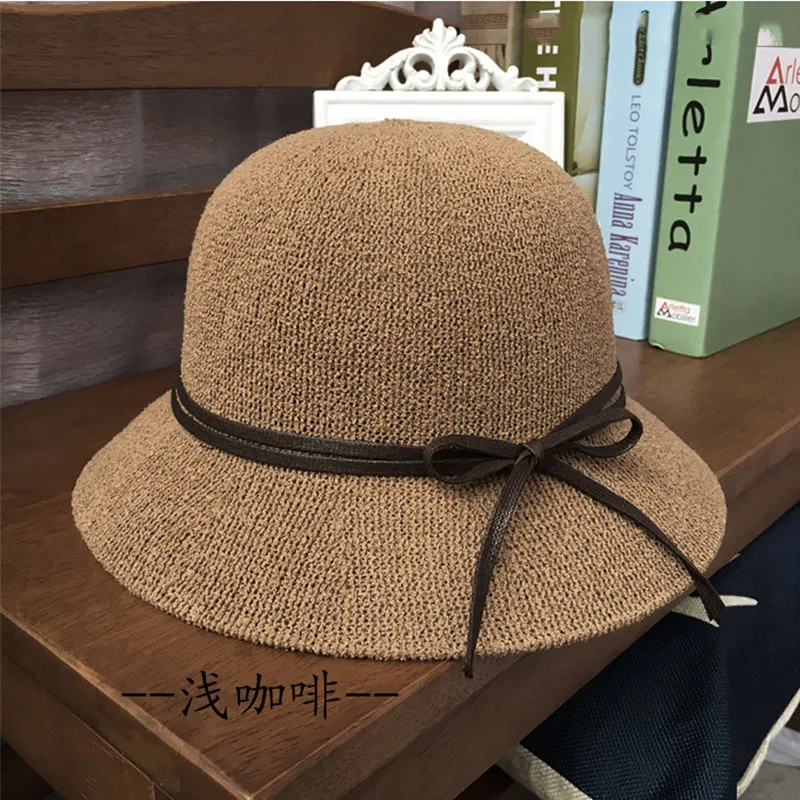 

Japanese Literary Fisherman Hat Female Summer Travel Casual Sunscreen Visor Hat Korean Version Of Everything Solid Color Sun Hat