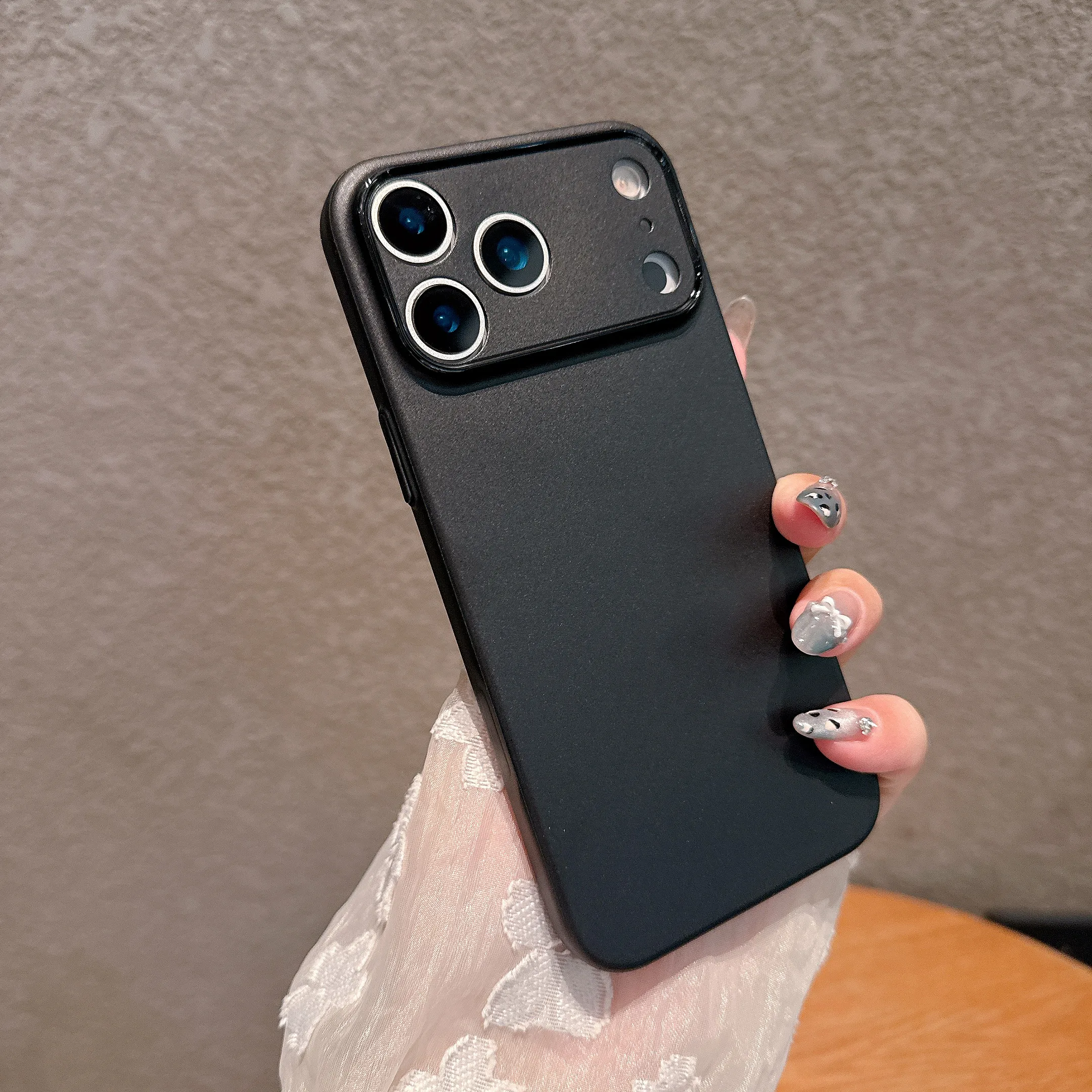 Sleek Frosted Clear Shockproof TPU Phone Case with Matte Finish