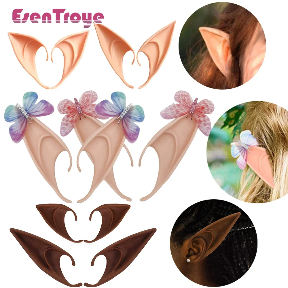 Latex Elf falsche Ohren Fee Engel Schmetterling Ohren Cosplay Halloween Kostüm Requisiten Maskerade Halloween Dekor Zubehör Lieferungen