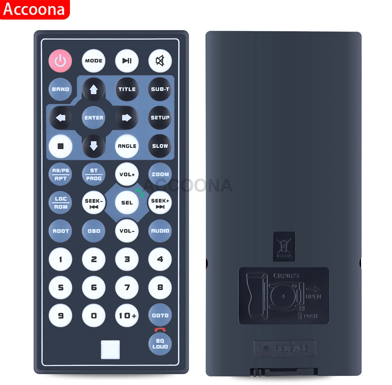 듀얼 Axxera Jensen 차량용 오디오 디지털 미디어 리시버 XDVD176BT XDVD236BT XDVD256BT XNAV267BT XDVD276BT XDV용 새 리모컨