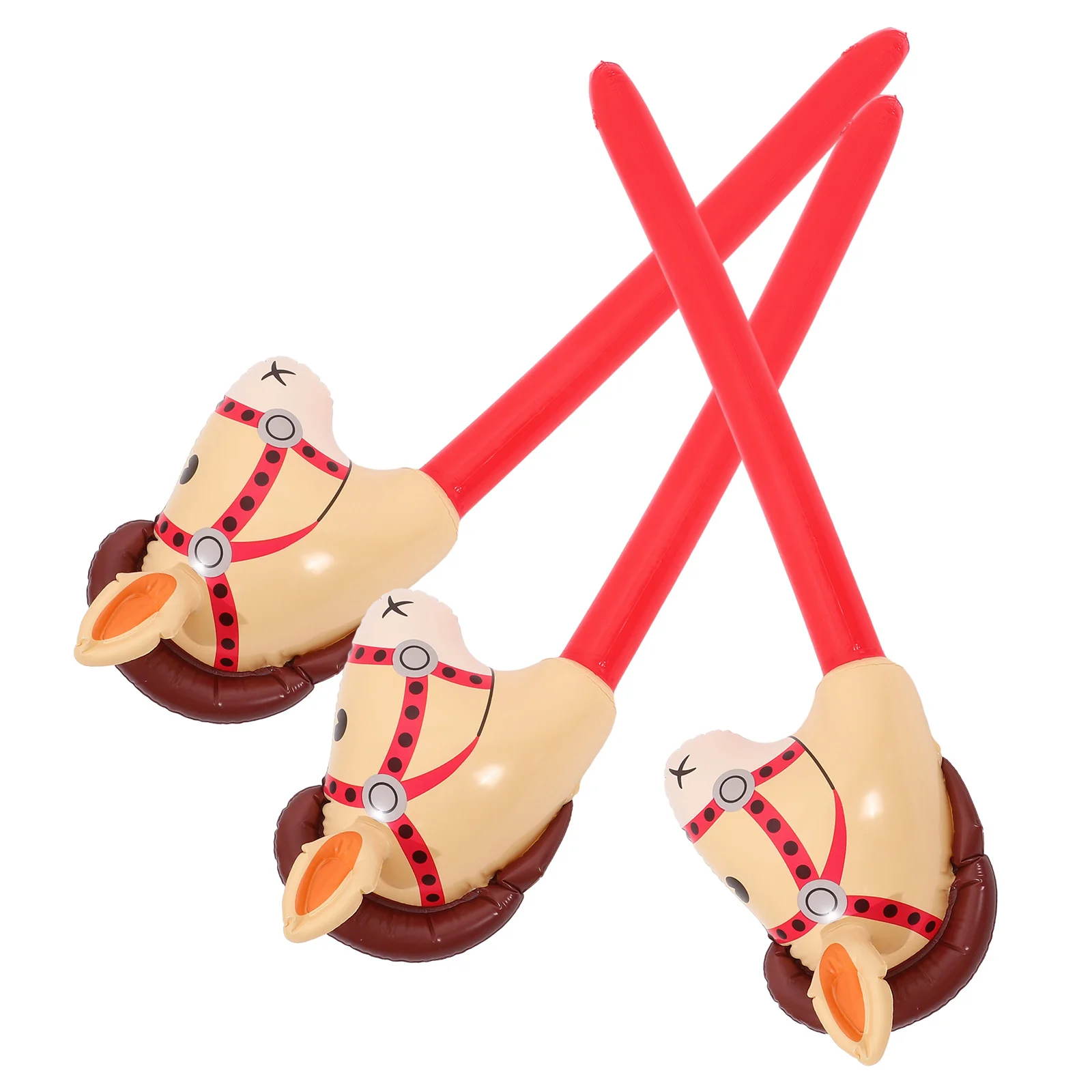 

Inflatable Balloon Sticks Inflatable Horse Stick Kids Inflatable Sticks Toy Inflatable Horse Head Stick Balloon